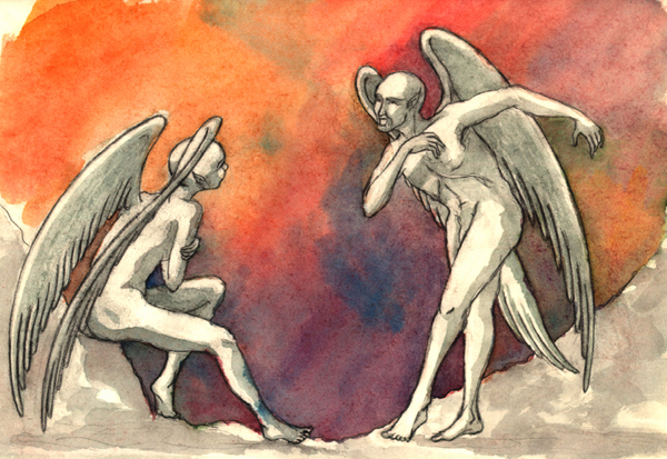 aquarelle les anges
