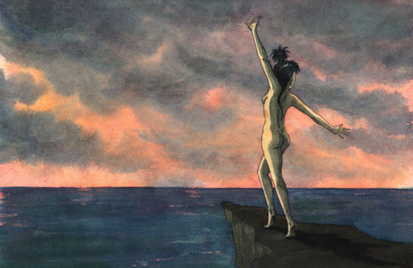 aquarelle l envol